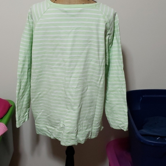 1x light neon green stripe sweatshirt - Picture 3 of 3